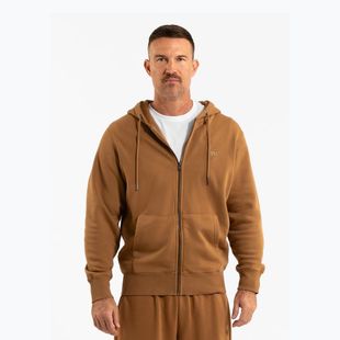 Felpa con zip e cappuccio Pitbull Lancaster 2 da uomo, giallo miele