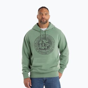 Felpa con cappuccio Pitbull Vintage Bjj da uomo, verde slavato