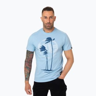T-shirt da uomo Pitbull Palms light blue