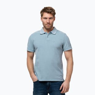 Polo Pitbull Washed Uomo blu lavato