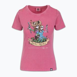 Maglietta da uomo Pitbull Doubletrouble lavata rosa