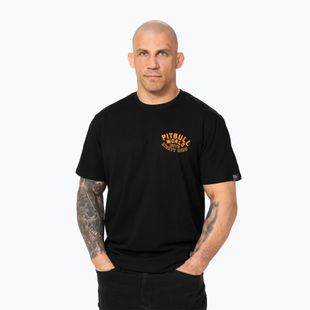 Maglietta Pitbull Guardian Angel uomo nero