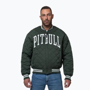 Giacca uomo Pitbull Jupiter Padded Baseball dark green