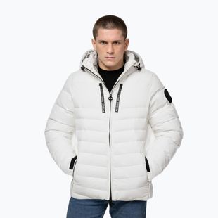 Giacca invernale uomo Pitbull Crestline Padded Hooded off white