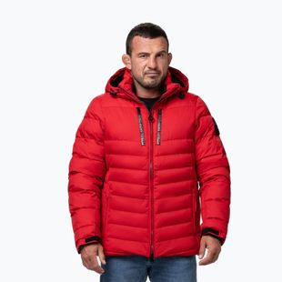 Giacca invernale da uomo Pitbull Crestline Padded Hooded red