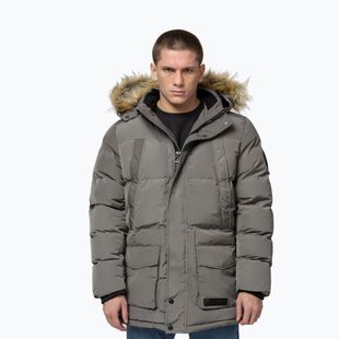 Giacca invernale da uomo Pitbull Forest Hooded Parka taupe