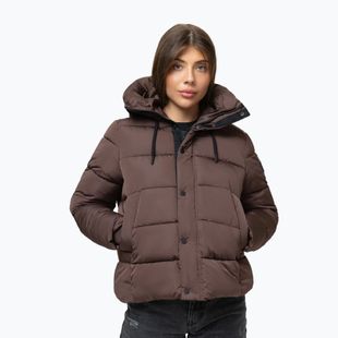 Giacca invernale da donna Pitbull Amalia Padded Hooded dark chocolate