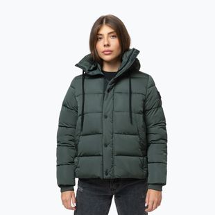 Giacca invernale da donna Pitbull Amalia Padded Hooded dark green