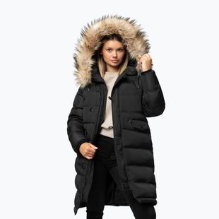 Giacca invernale donna Pitbull Queenston Padded Hooded black