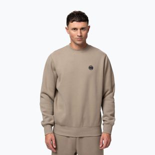 Felpa uomo Pitbull Small Logo Crewneck pale sand