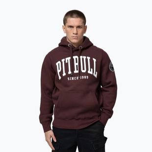 Felpa uomo Pitbull Norton Hooded dark burgundy