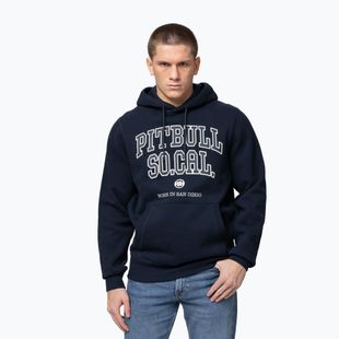 Felpa uomo Pitbull So Cal Hooded dark navy/red