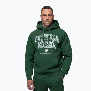 Felpa uomo Pitbull So Cal Hooded hunter green