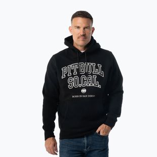 Felpa da uomo Pitbull So Cal Hooded black