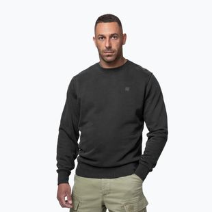 Felpa uomo Pitbull Hackett Crewneck washed dark graphite