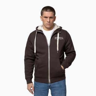 Felpa uomo Pitbull Ruffin Detroit Hooded Zip dark chocolate