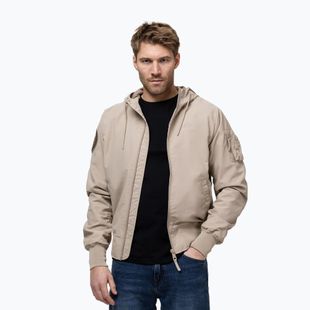 Giacca uomo Pitbull Hooper Hooded sand