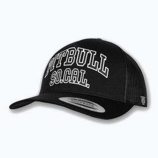 Cappellino da uomo Pitbull "SO.CAL." Retro Trucker nero/nero/bianco