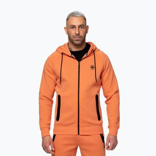 Felpa da uomo Pitbull Dogwood Hooded Zip Sweatshirt fluo orange