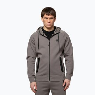Felpa da uomo Pitbull Dogwood Hooded Zip Sweatshirt taupe