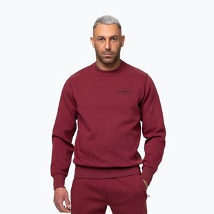Felpa da uomo Pitbull Sampson Crewneck Sweatshirt burgundy