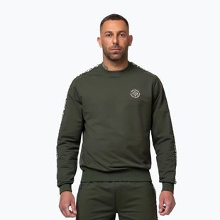 Felpa da uomo Pitbull Tape Parker Crewneck old green