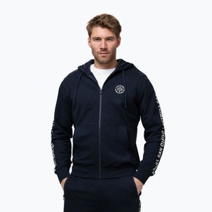 Felpa da uomo Pitbull Tape Parker Hooded Zip dark navy