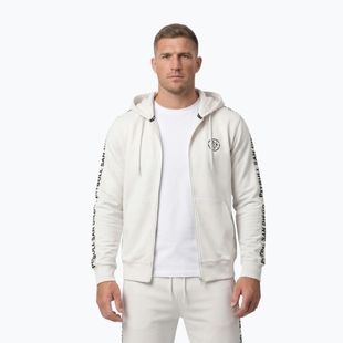 Felpa da uomo Pitbull Tape Parker Hooded Zip off white