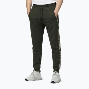 Pantaloni da uomo Pitbull Tape Parker Jogging old green