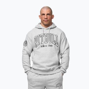 Felpa da uomo Pitbull Badger Hooded grey/melange