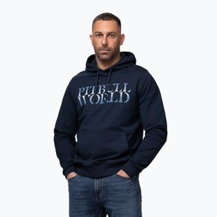 Felpa da uomo Pitbull World Sweatshirt Hooded dark navy