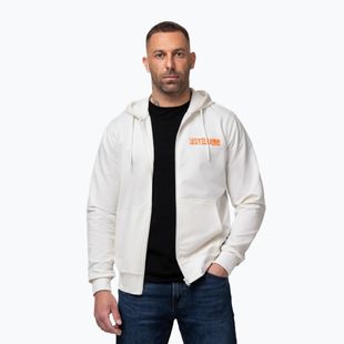 Felpa da uomo Pitbull Blacky Sweatshirt Zip Hooded off white