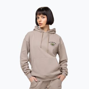 Felpa donna Pitbull Bullets & Blooms Hooded sand savana