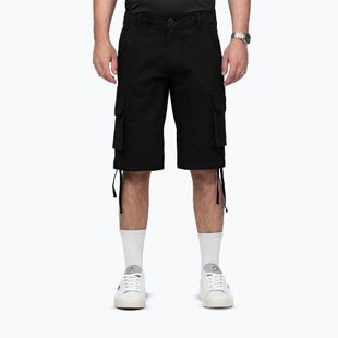 Pantaloncini da uomo Pitbull Volmer Long Cargo neri