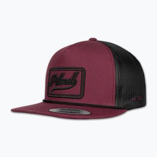 Cappellino con visiera da uomo Pitbull Original 1989 burgundy/black