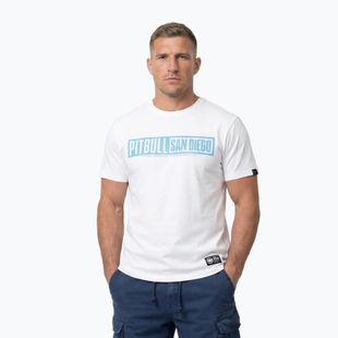 Maglietta da uomo Pitbull Eighty Nine Dog bianco/azzurro