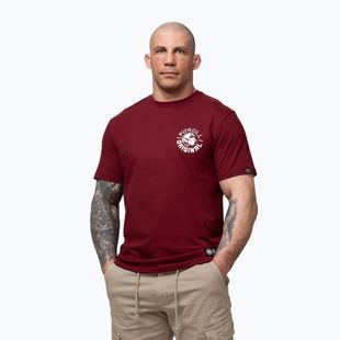 T-shirt da uomo Pitbull Dog SD burgundy