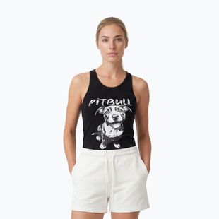 Maglietta da donna Pitbull Puppy 2 Tank Top black