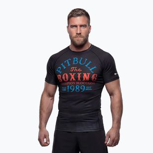 Rashguard a maniche lunghe da uomo Pitbull Champion Bloodline Rashguard black