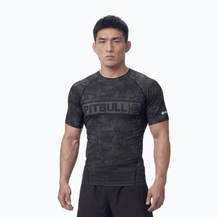 Rashguard da uomo Pitbull Hex Camo Hilltop Rashguard olive