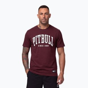 T-shirt da uomo Pitbull Norton burgundy