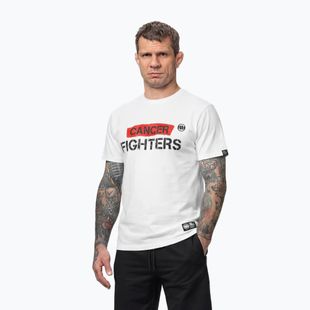T-shirt da uomo Pitbull Cancer Fighters white