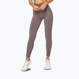 Leggings da allenamento da donna Carpatree Allure Seamless marrone melange (pepe mais)