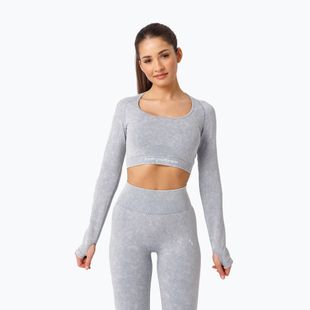 Allenamento donna a maniche lunghe Carpatree Yasmine Seamless blu stone wash