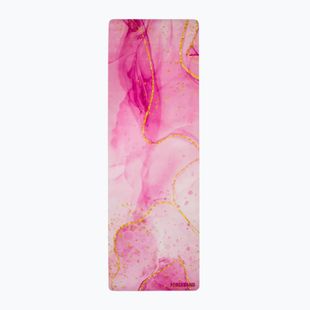 Tappetino yoga/fitness FORCEBAND Gold 4 mm rosa/oro