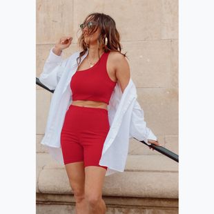 Pantaloncini da allenamento da donna Chiara Wear Viki rosso