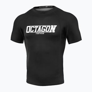 Rashguard da uomo Octagon Premium Fight Wear nero