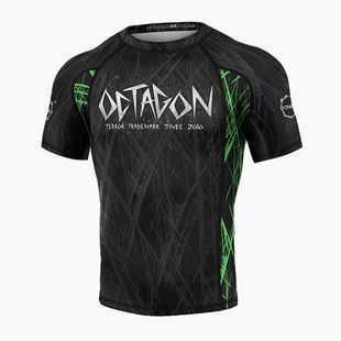 Rashguard Octagon Premium Spiderskull nero/multicolore da uomo