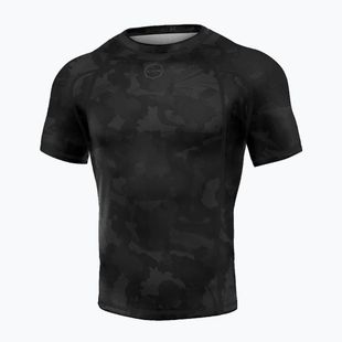 Rashguard Octagon Premium Camo Night nero da uomo