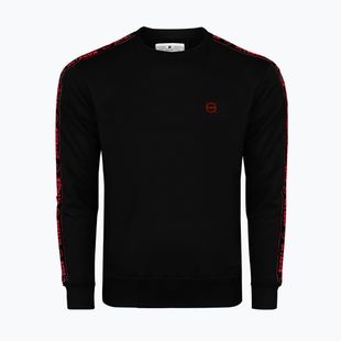 Felpa da uomo Octagon Stripe black/red